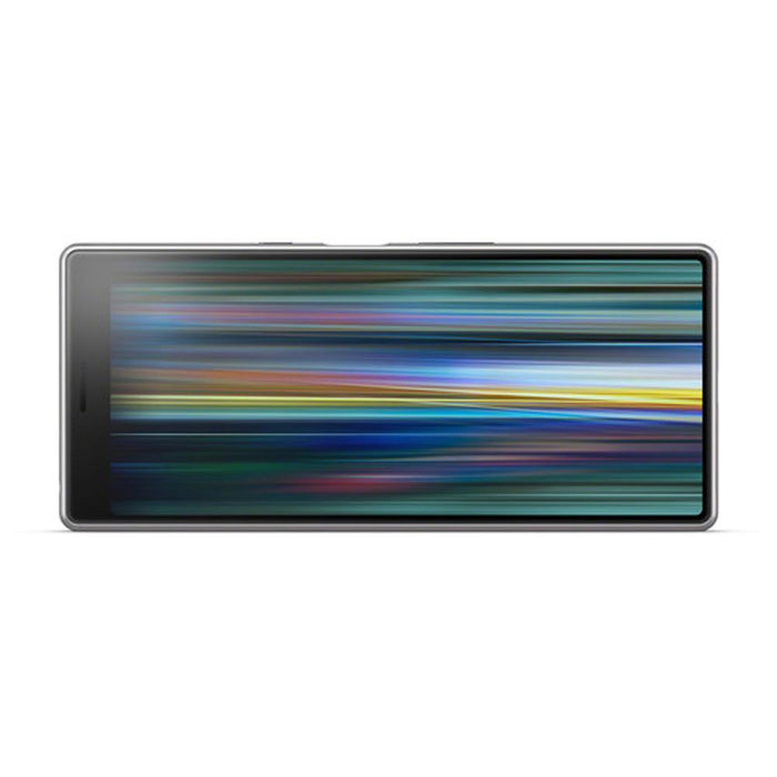 Sony Xperia 10 Unlocked Smartphone 64GB 6.0" Silver + Sandisk Ultra 128 GB Card