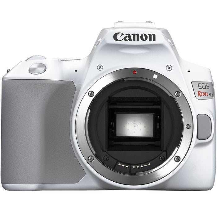 Canon EOS Rebel SL3 DSLR Camera EF-S 18-55mm f/3.5-5.6 IS STM Lens White 16GBx2 Bundle
