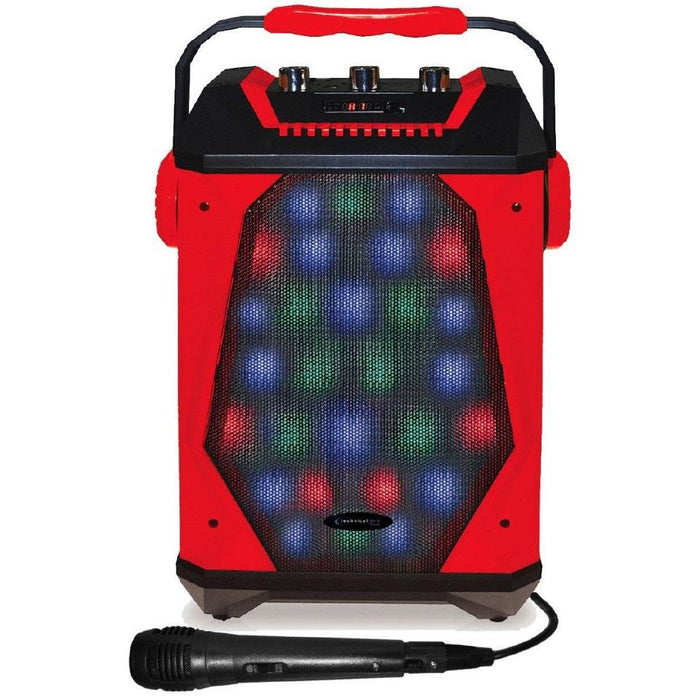 Technical Pro Rechargeable Bluetooth LED Panel Speaker with Wired Mic (WASP460)
