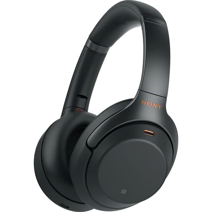 Sony WH1000XM3/B Premium Noise Cancelling Wireless Headphones with Microphone, Black