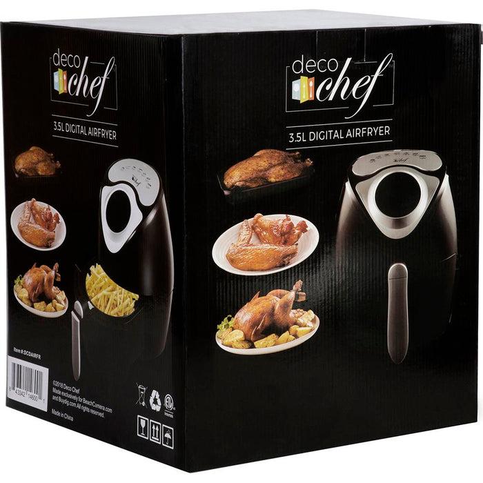 Deco Chef 3.7QT Electric Oil-Free Digital Air Fryer for Healthy Frying - Open Box