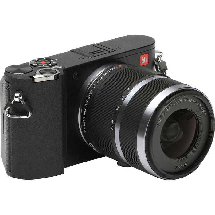YI M1 4K Video 20 MP Mirrorless Digital Camera w/ 12-40mm & 42.5mm Lenses, Black