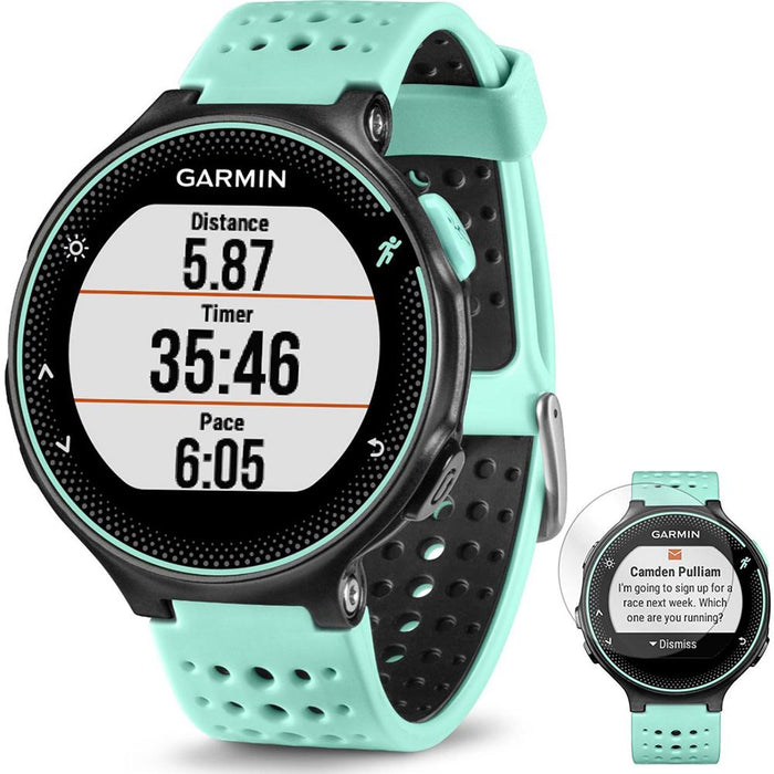 Garmin Forerunner 235 GPS Watch with Heart Rate Monitor Blue + Screen Protector