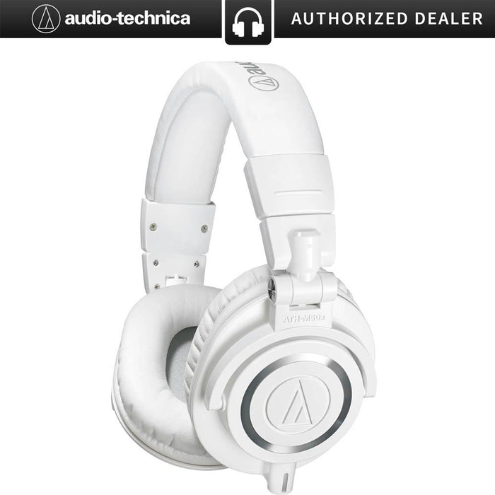 Audio-Technica ATH-M50X Professional Studio Headphones (White)