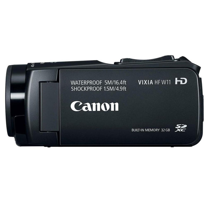 Canon VIXIA HF W11 32GB Full HD Waterproof Camcorder, 40x Optical Zoom + 16GB Bundle