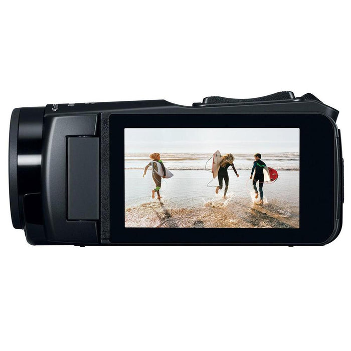 Canon VIXIA HF W10 Full HD 8GB Waterproof Camcorder, 40x Optical Zoom + 16GB Bundle