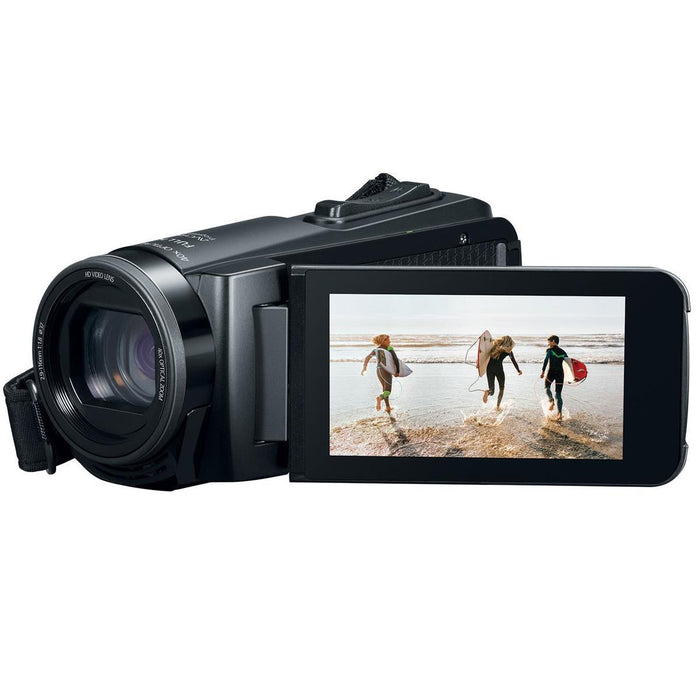 Canon VIXIA HF W10 Camcorder Full HD 1080p Waterproof Camera + Deco Gear Case Bundle