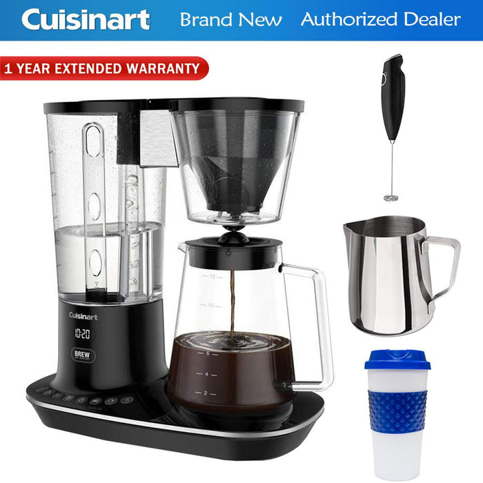 Cuisinart DCC-4000 12-Cup Self Cleaning Coffee Maker, Black w/ Warranty Bundle