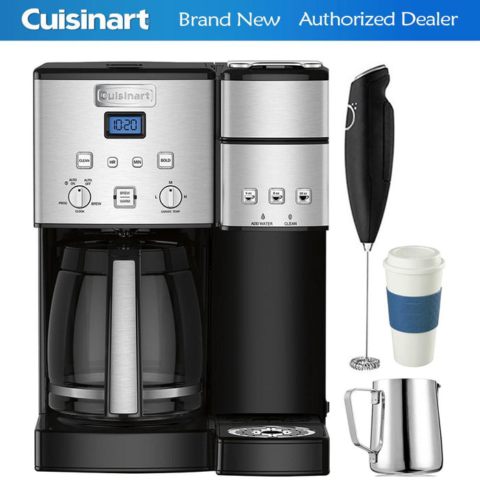 Cuisinart SS-15 12-Cup Coffee Maker and Single-Serve Brewer with Coffee Drinker Bundle
