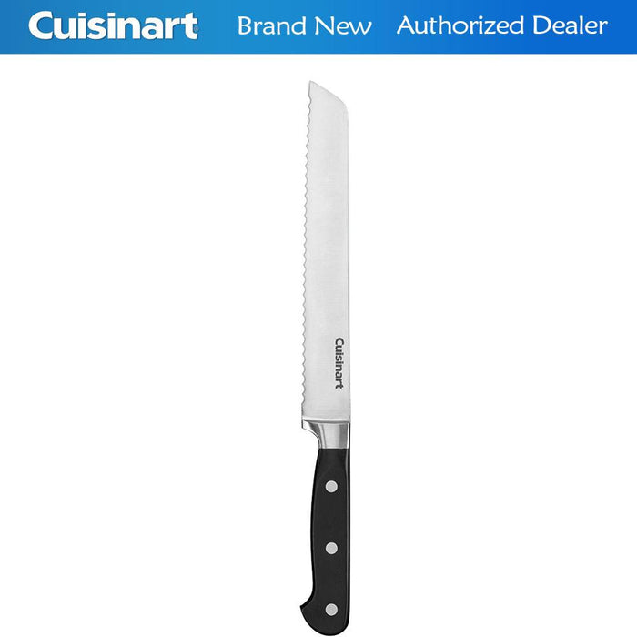 Cuisinart Triple Rivet Collection 8" Bread Knife, Black (C77TR-8BD)