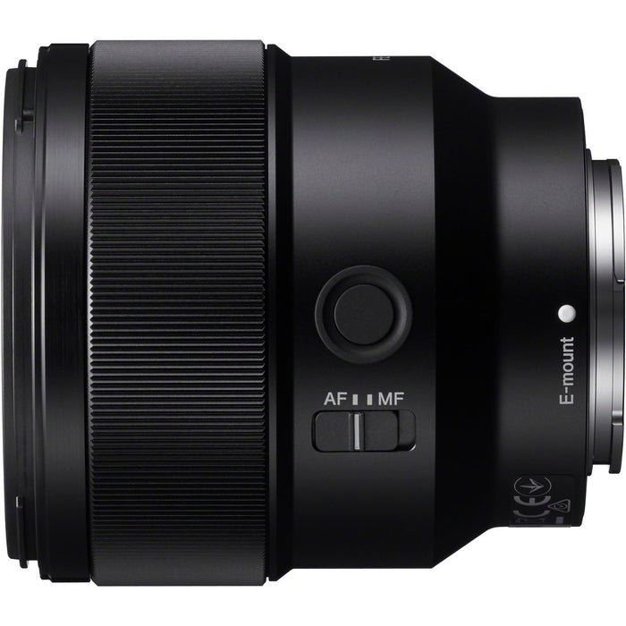 Sony SEL85F18 85mm F1.8 Medium Telephoto Prime E-mount Lens Pro Accessory Bundle