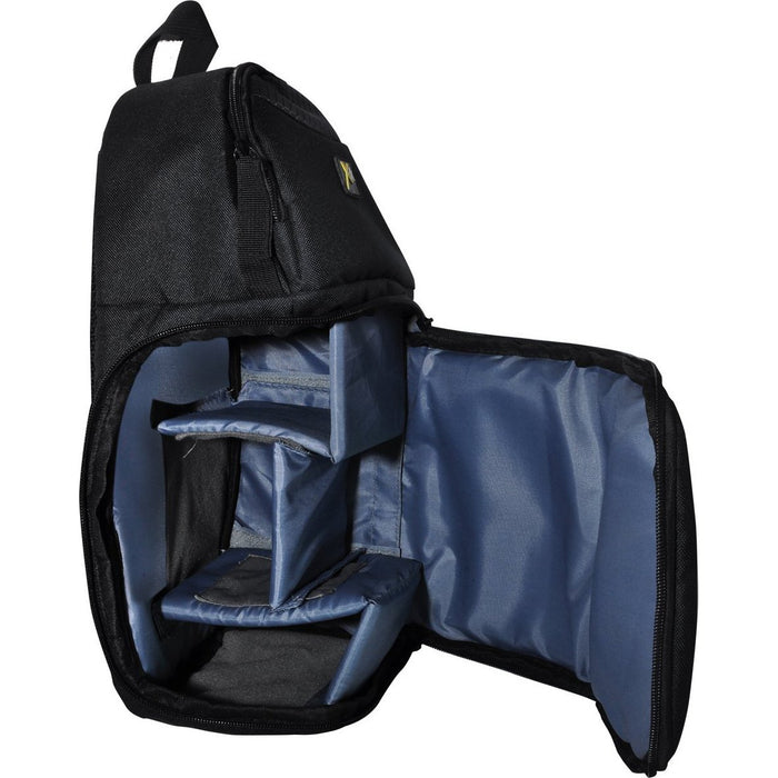 Xit Deluxe Digital Camera/Video Sling Style Shoulder Bag (Black)