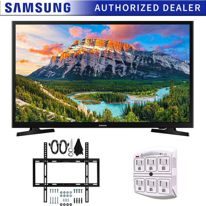 Samsung UN32N5300AFXZA 32" 1080p Smart LED (2018) + Slim Flat Wall Mount Bundle Kit