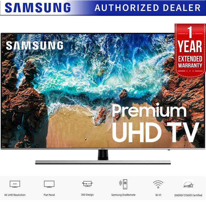 Samsung 55" NU8000 Smart 4K UHD TV 2018 Model with 1 Year Extended Warranty