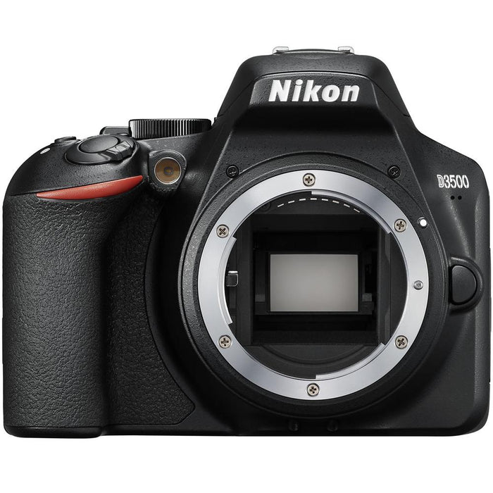 Nikon D3500 DSLR Camera w/ 18-55mm & 70-300mm Zoom Lens (Renewed) w/ 16GB Bundle