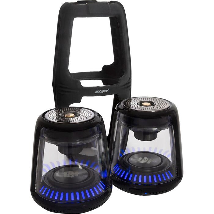 Deco Gear True Wireless Bluetooth Speakers - Huge Sound LED Illuminated with Magnetic Base