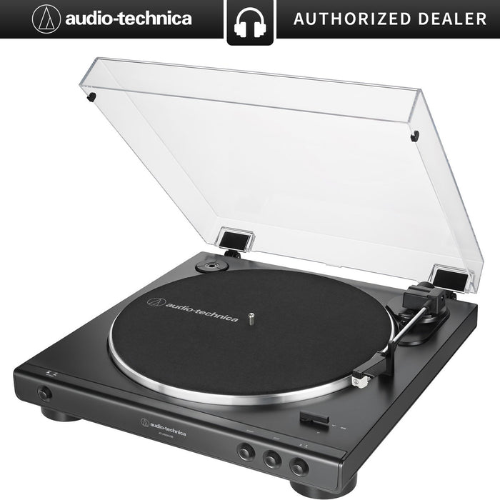 Audio-Technica AT-LP60XUSB-BK Fully Automatic (Analog/USB) Belt-Drive Stereo Turntable Black
