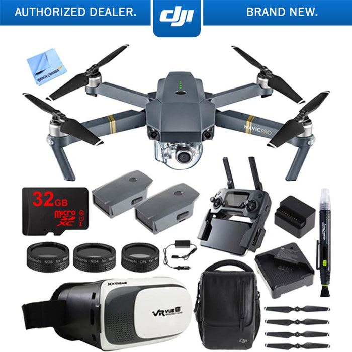DJI Mavic Pro Quadcopter Drone w/ Camera & Wi-Fi + Virtual Reality Experience Bundle