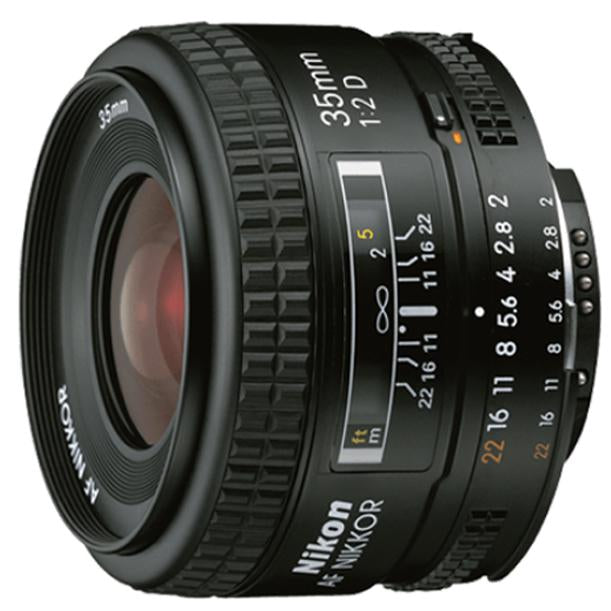 Nikon 35mm F/2D AF DX Nikkor Lens with Auto Focus + Case Accessory Kit Software Bundle