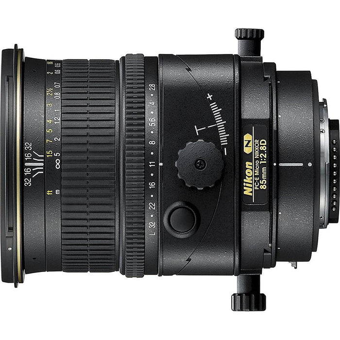 Nikon PC-E Micro NIKKOR 85mm f/2.8D Lens with Tilt Shift FX Case Accessory Kit Bundle