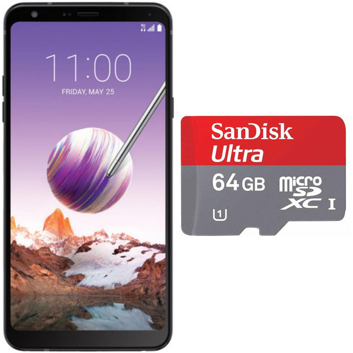 LG Stylo 4 32GB Smartphone Unlocked + Sandisk microSDXC 64GB Memory Card