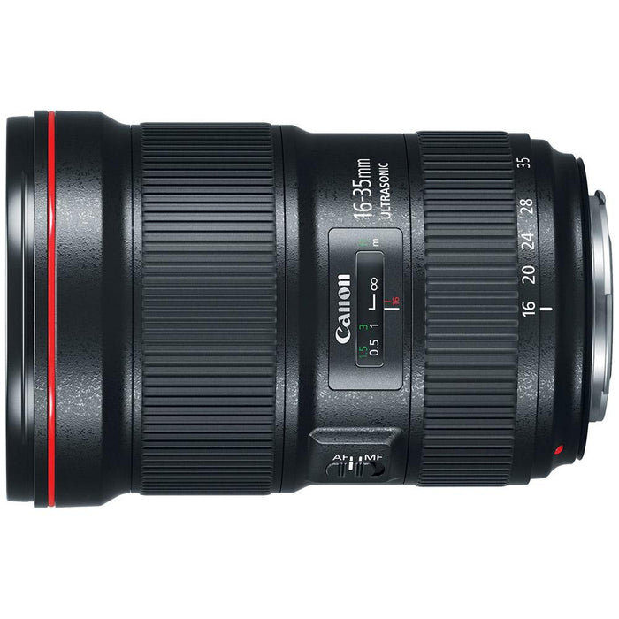 Canon EF 16-35mm f/2.8 L III USM Lens 0573C002 + Backpack Filter Kit Software Bundle