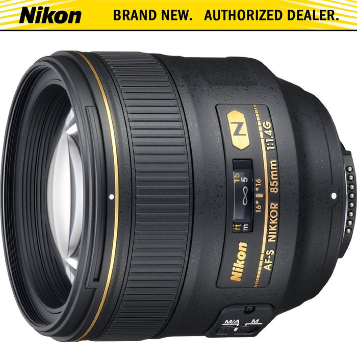 Nikon 2195 - 85mm f/1.4G AF-S NIKKOR Lens for Nikon FX-format Digital SLR Cameras