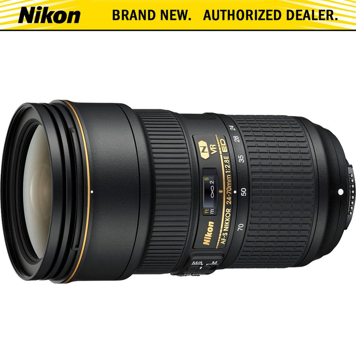 Nikon 24-70mm f/2.8E ED VR AF-S NIKKOR Zoom Lens for Nikon Digital SLR Cameras