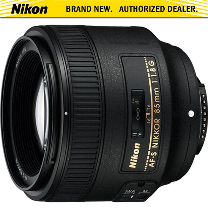Nikon AF FX Full Frame NIKKOR 85mm f/1.8G Fixed Lens with Auto Focus