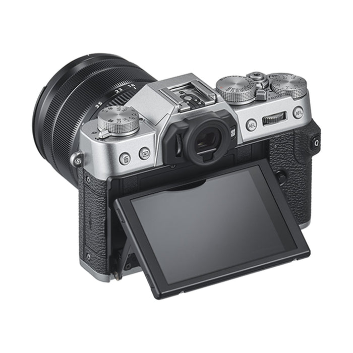 Fujifilm X-T30 Mirrorless 4K WiFi Camera Body Silver Backpack Bundle Travel Accessory Kit