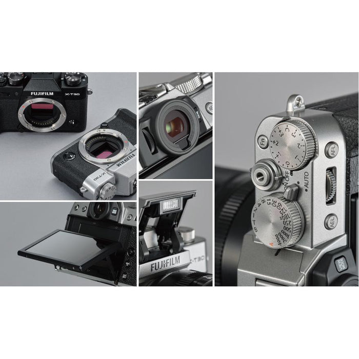 Fujifilm X-T30 Mirrorless Camera with XF 18-55mm f/2.8-4 R LM OIS Lens Kit (Silver)