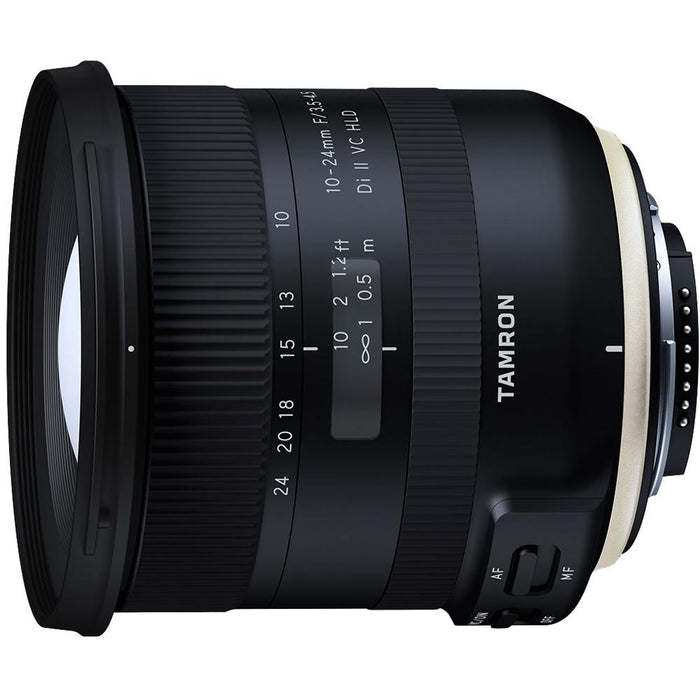 Tamron 10-24mm F/3.5-4.5 Di II VC HLD Lens For Nikon + 64GB Accessories Bundle