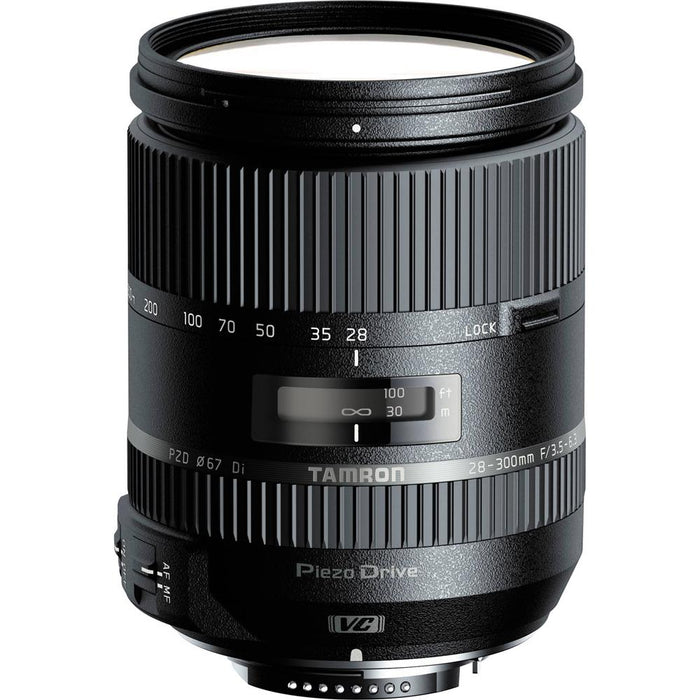 Tamron 28-300mm F/3.5-6.3 Di VC PZD Lens for Nikon w/ 64GB Accessories Bundle