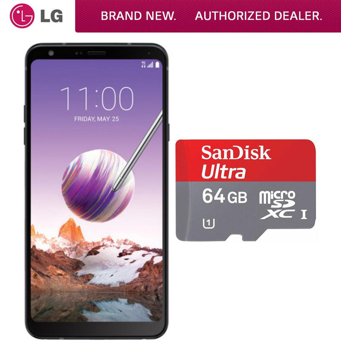 LG Stylo 4 32GB Smartphone Unlocked + Sandisk microSDXC 64GB Memory Card
