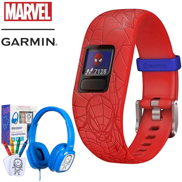 Garmin Vivofit jr. 2 Activity Tracker w/Bonus Deco Gear Kids Safe Ears Headphones