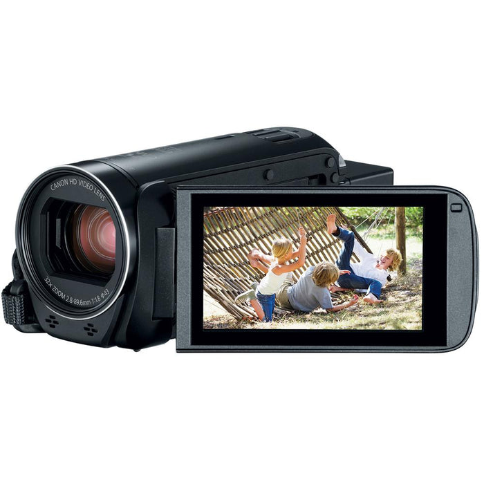 Canon VIXIA HF R800 Full HD Camcorder HFR800 Black 57x Zoom + Case Tripod Pro Bundle