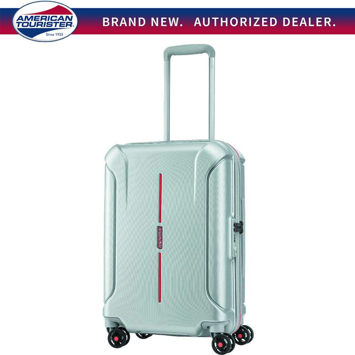 American Tourister 24" Technum Hardside Spinner Luggage, Grey/Red