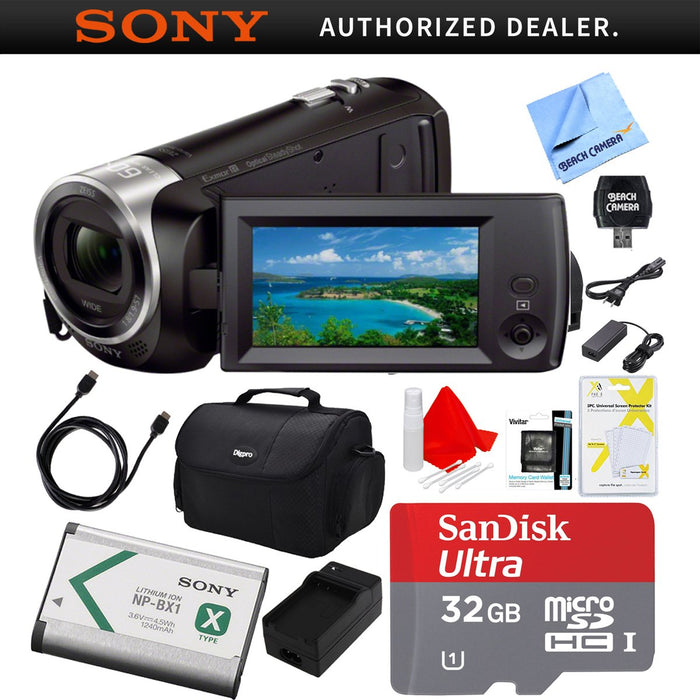 Sony HDR-CX405/B Camcorder Deluxe Bundle