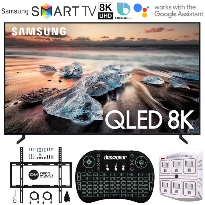 Samsung QN75Q900RB 75" Q900 QLED Smart 8K UHD TV (2019) - (Renewed) + Wall Mount Bundle
