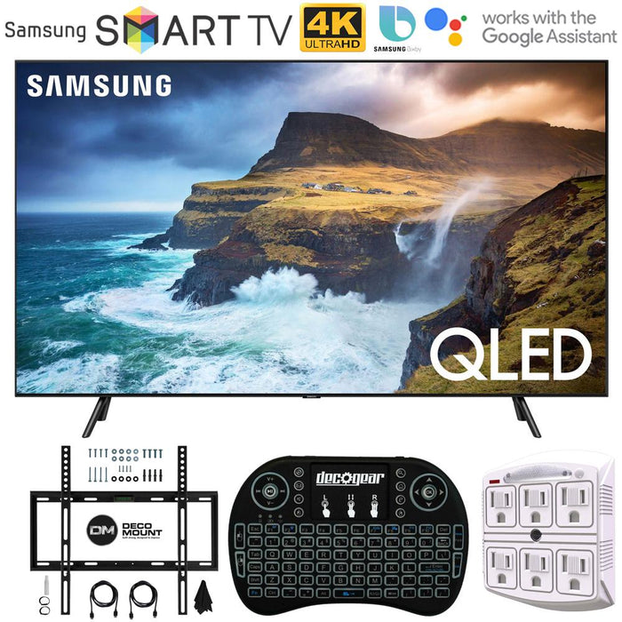 Samsung QN65Q70RA 65" Q70 QLED Smart 4K UHD TV (2019) - (Renewed) + Wall Mount Bundle