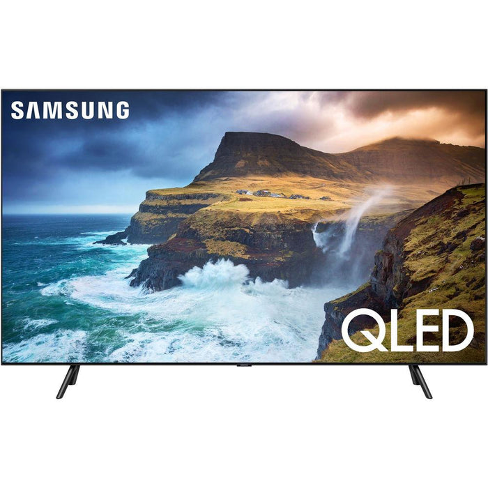 Samsung QN55Q70RA 55" Q70 QLED Smart 4K UHD TV (2019) - (Renewed) + Wall Mount Bundle
