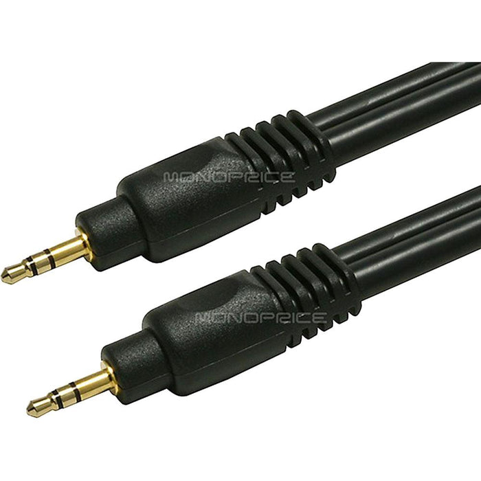 Monoprice 6 ft Premium 3.5mm Stereo Male to 3.5mm Stereo Male Gold Plated 22AWG Cable