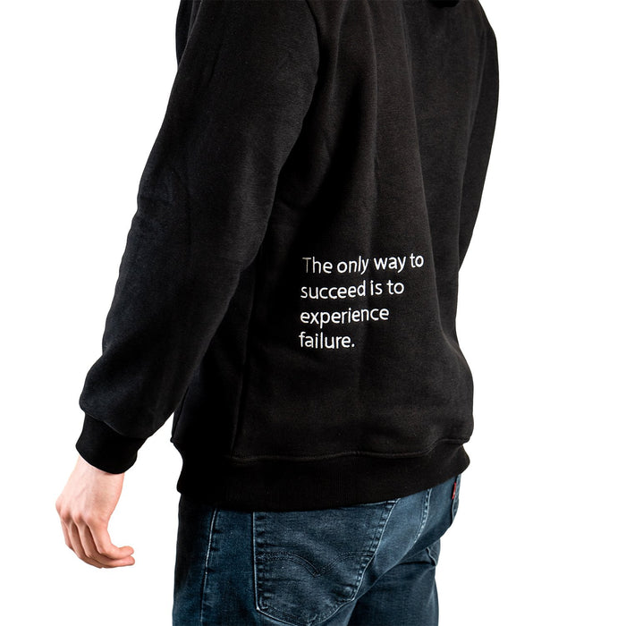 BackwardsNYC Premium Collection Logo Hoodie Sweatshirt - Black (M)