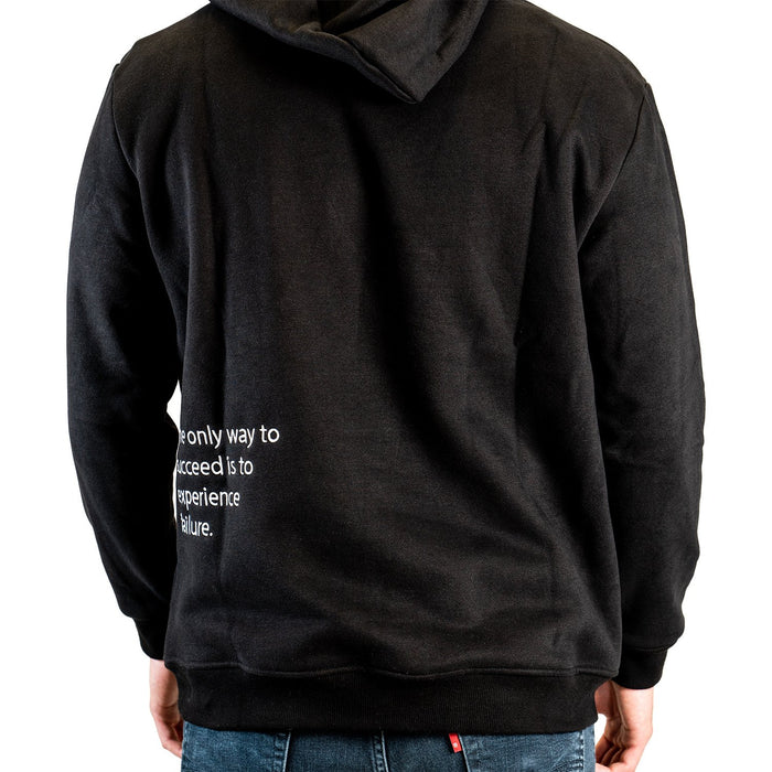 BackwardsNYC Premium Collection Logo Hoodie Sweatshirt - Black (S)