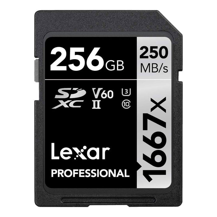 Lexar Professional SDHC / SDXC 1667x UHS-II 256GB Memory Card