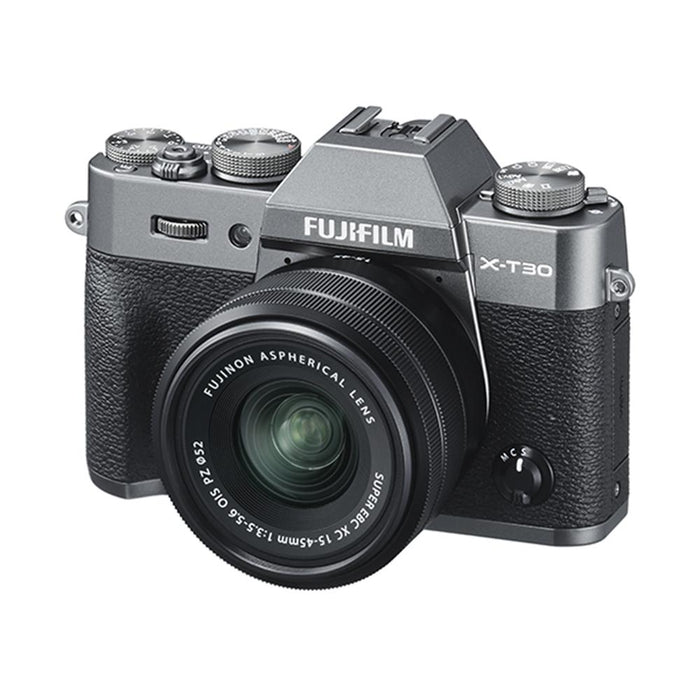 Fujifilm X-T30 Mirrorless 4K WiFi Camera + XC 15-45mm Lens Kit + Pro Travel Bundle