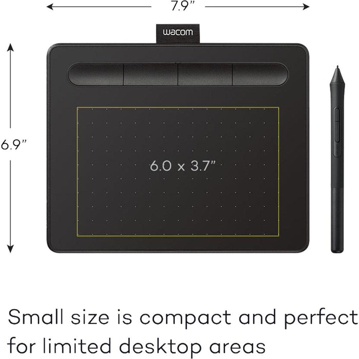 Wacom Intuos Creative Pen Tablet - Small, Black - Open Box