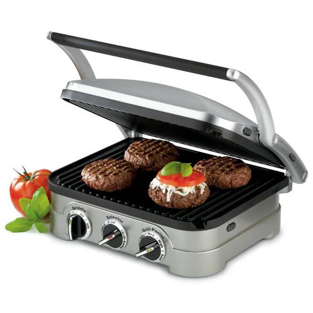 Cuisinart GR-4NW Multifunctional Griddler w/ Waffle Plates, Grill & Panini Press Bundle