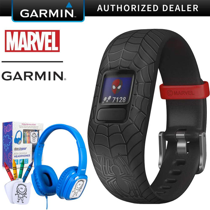 Garmin Vivofit jr. 2 Activity Tracker w/Bonus Deco Gear Kids Safe Ears Headphones