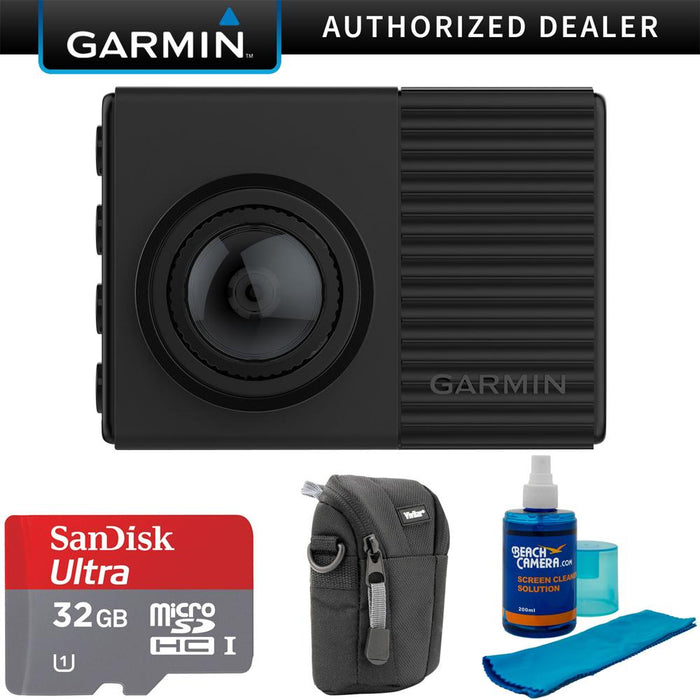 Garmin Dash Cam 66W 1440p with 180-Degree Field of View + 32GB Memory Bundle